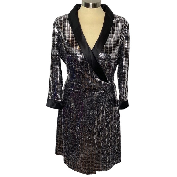 INC International Concepts Mirror Ball Blazer Dress - Picture 4 of 16